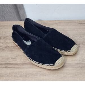 Aldo Jeraelian Women's Size 8.5 Black Suede Espadrille Flat Slip On Shoes
